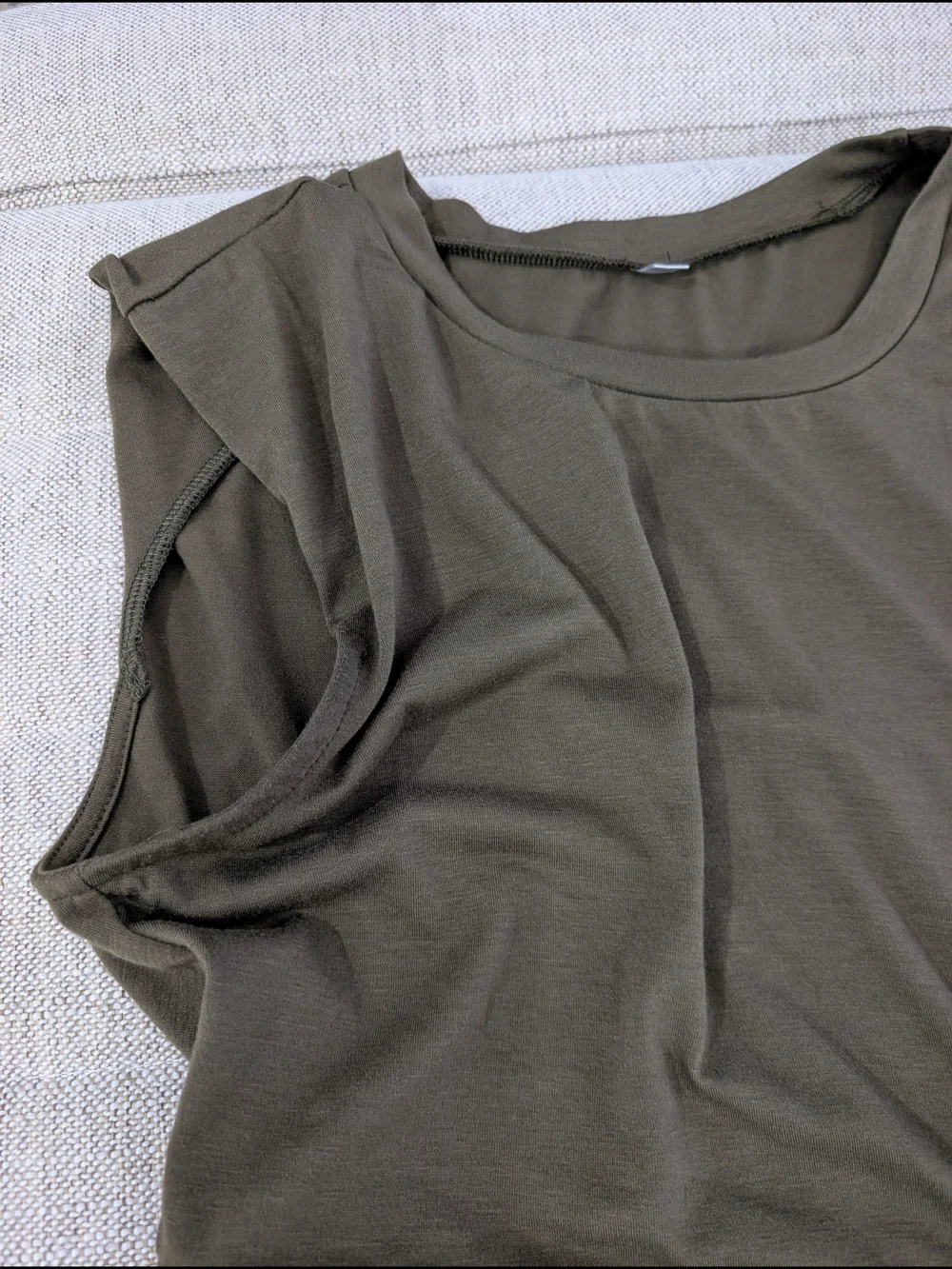 Olive Green Cutout Maxi Dress with Ring Detail Size S